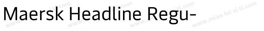 Maersk Headline Regu字体转换